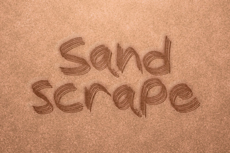 sandscrape sand font