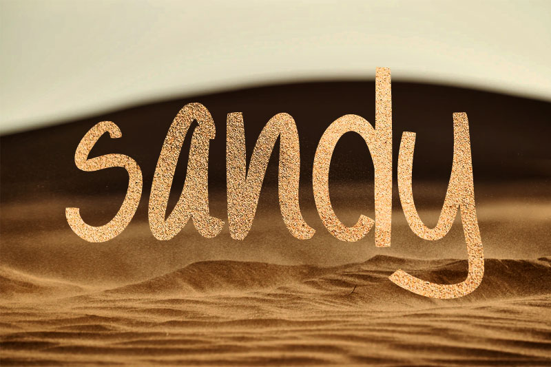 sandy sand font