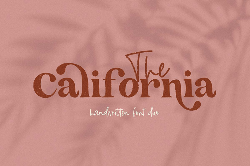 the california serif sand font